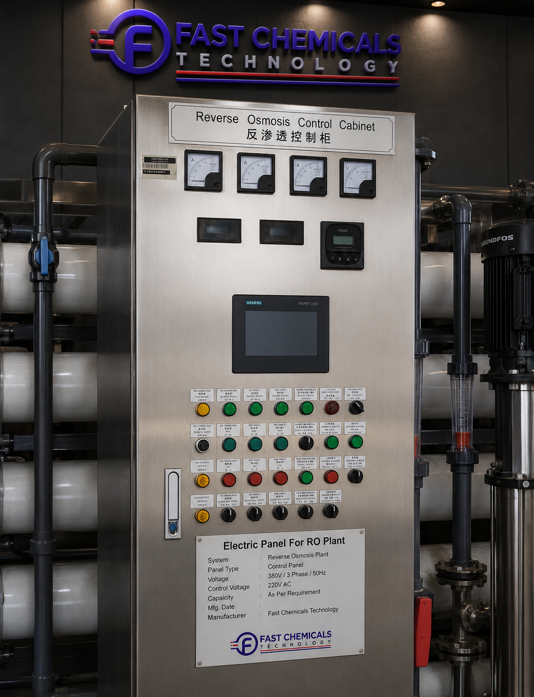 RO Plant Penal (PLC & HMI Scada System) Industrial Penal